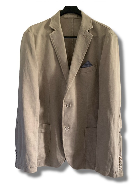 brax Other - Brax Linen Cotton Blend Riva Tan Blazer Size 40R